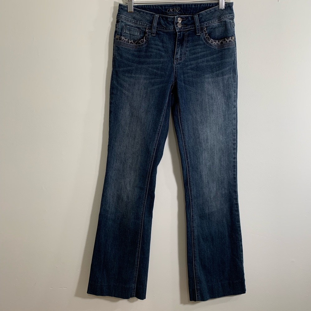 CACHE vintage jeans high waisted animal print